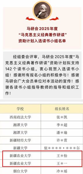 喜报|“马克思主义经典著作研读...